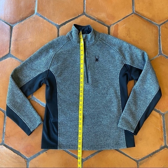 Spyder Gray Outbound Half Zip Sweatshirt Pullover Sweater Mens Size Medium M - Picture 8 of 9